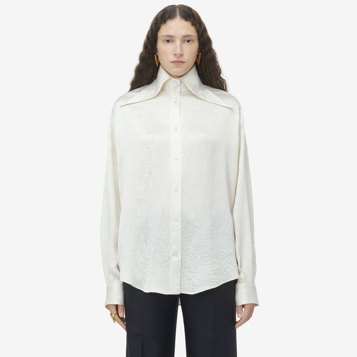 ALEXANDER MCQUEEN - Exaggerated Collar Shirt - Item 818366QEAFR8010